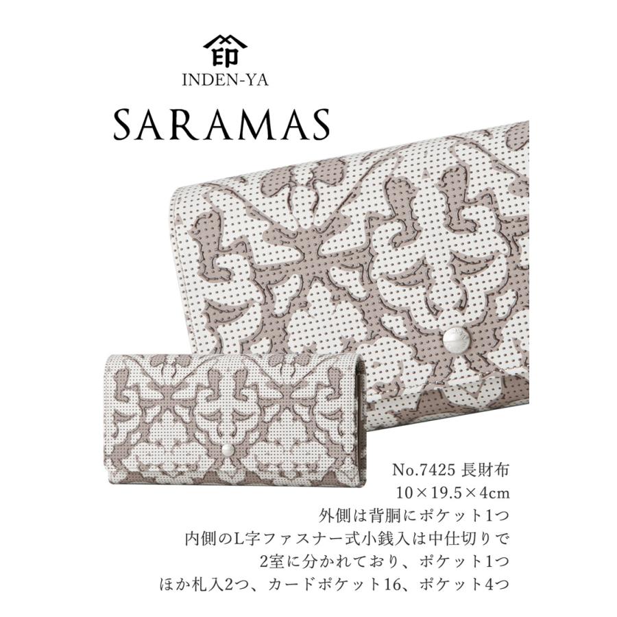 印傳屋（INDEN-YA） 夏財布 長財布 7425 SARAMAS S-25束入 サラマス 