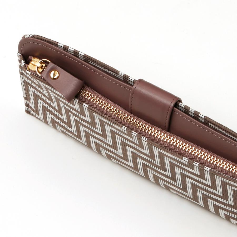 印傳屋（INDEN-YA） 7604 CHEVRON 束入L シェブロン スリム長財布