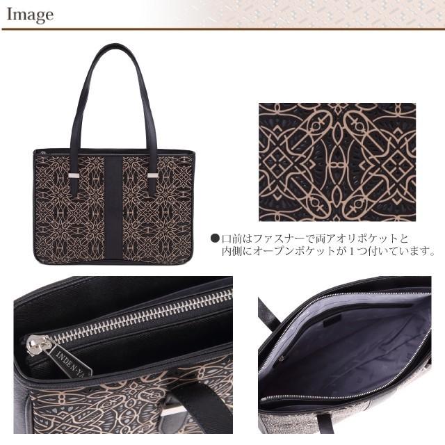 印傳屋（INDEN-YA） セミショルダーバッグ ペルモネ(PERMONE) 本革 和