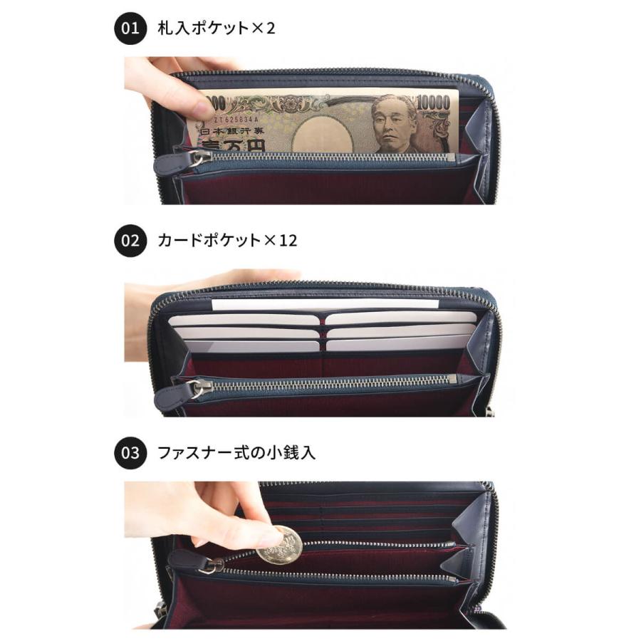 印傳屋（INDEN-YA） 卒業祝い 春財布 長財布 ラウンドファスナー 8011