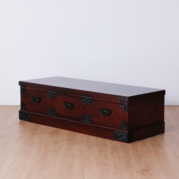 ローボード チェスト 引き出し テレビ台 飾り棚 箪笥 収納 木製 民芸調 recommendo_ku-suzaku