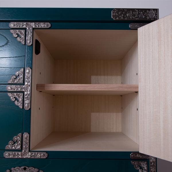 ローチェスト タンス 開き戸付 75 完成品 おしゃれ 整理タンス 4段