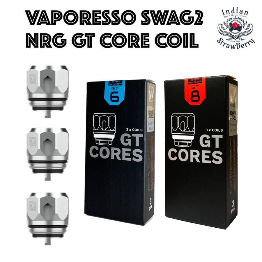 Vaporesso NRG GT CORE 交換用コイル（SWAG、SWAG2、Cascade Baby）GT6(0.2ohm) GT8(0.15ohm)｜indian-strawberry