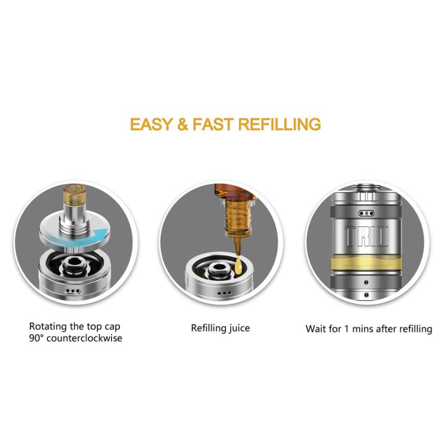 ZQ TRIO MTL RTA トリオ アトマイザー 22mm : zq-trio-mtl-rda : Indian Strawberry ...