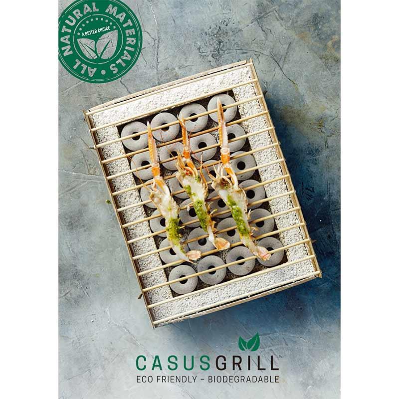 CASUSGRILL クラフトグリル 使い捨てグリル バーベキュー 5分で着火