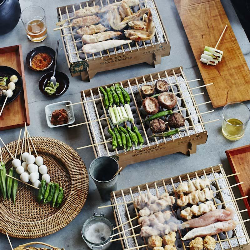 CASUSGRILL クラフトグリル 使い捨てグリル バーベキュー 5分で着火