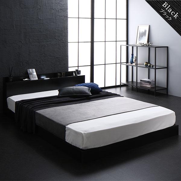 ベッド セミシングル 2層ポケットコイルマットレス付き ホワイト 低床