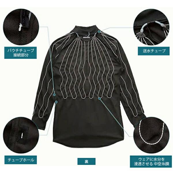 SUN-S サンエス 涼神服 水冷シャツ 長袖ジップアップ 500ml パウチ