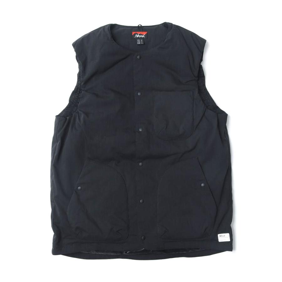 NANGA（ナンガ） HINOC RIPSTOP INNER DOWN VEST BLK XL : バイクと