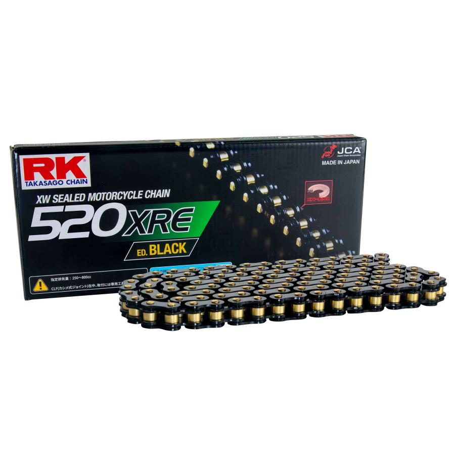SUNSTAR サンスター チェーン\u0026スプロケット 3点セット RKチェーン BL520XRE ブラック 適合車種 YAMAHA YZF-R25 年式15-23 他 KR37804の画像