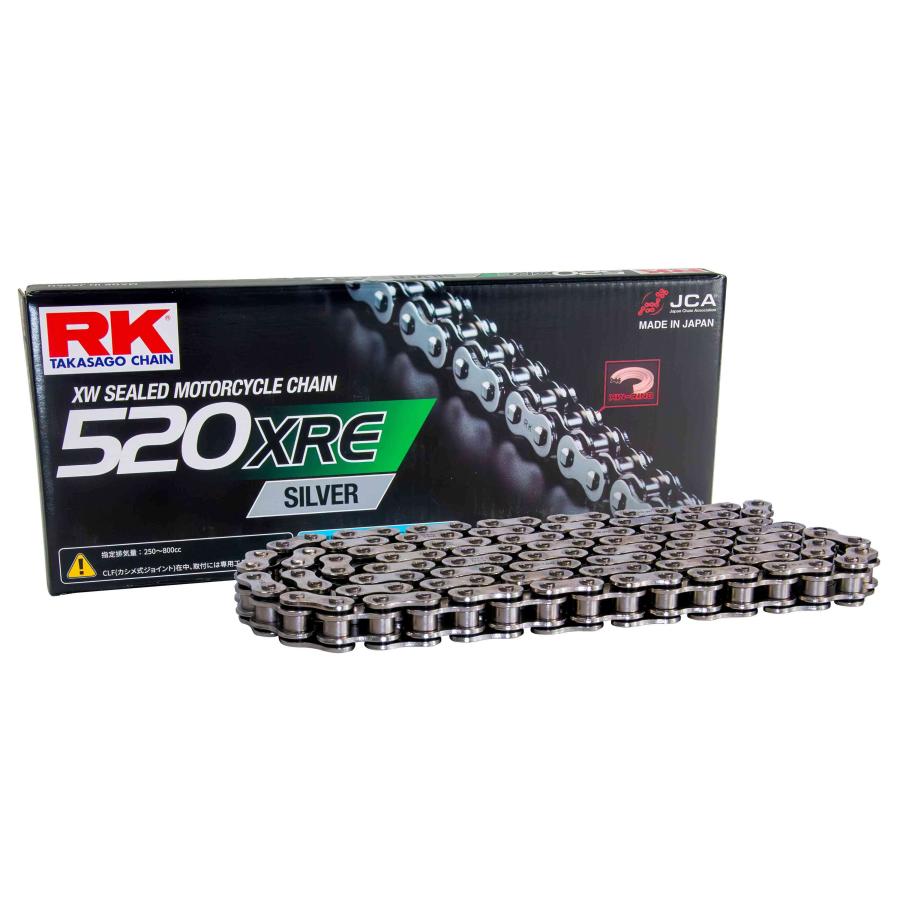 SUNSTAR サンスター チェーン\u0026スプロケット 3点セット RKチェーン SV520XRE シルバー 適合車種 KAWASAKI ZX-6R(636) 年式07-18 KR3M202の画像
