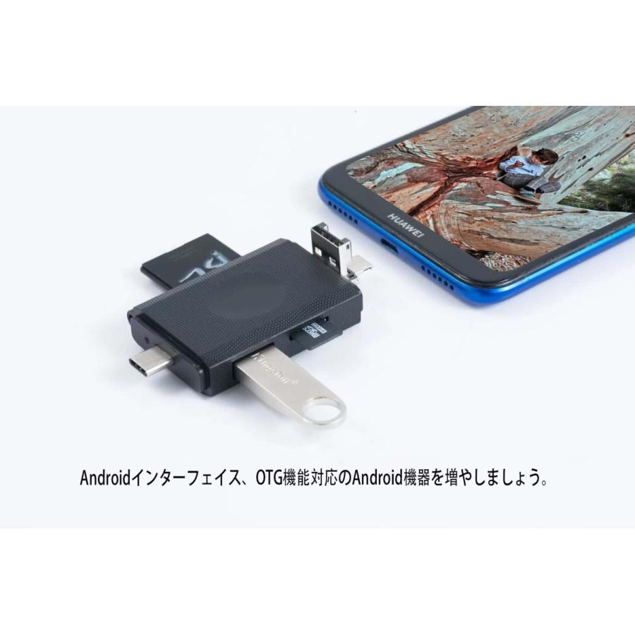 送料無料 Sd 6in1 マルチ カードリーダー Windows Mac Ipad Android Type C Usb Micro Usb3 0 Micro Usb Micro Sd Hub ハブ スマホ対応 名入れ無料