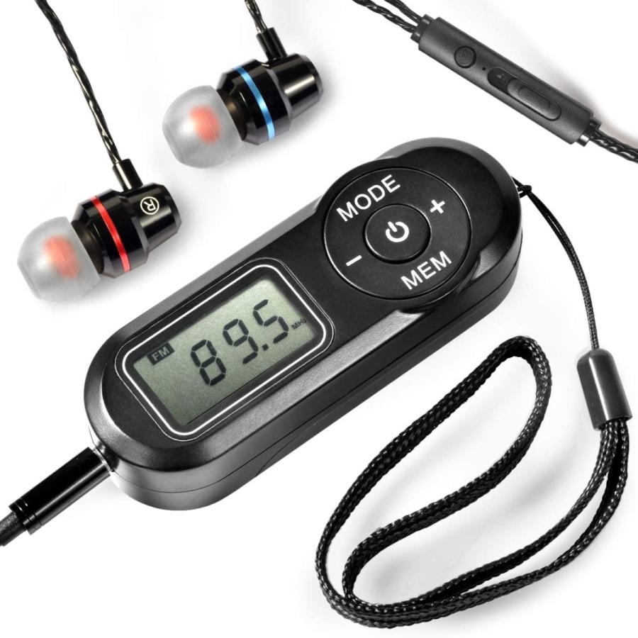 携帯ラジオ ポケットラジオ 高感度受信 ワイドfm Am スポーツ 電池式 防災 避難時用 Dspデジタル高感度 プリセット選局機能 値引き