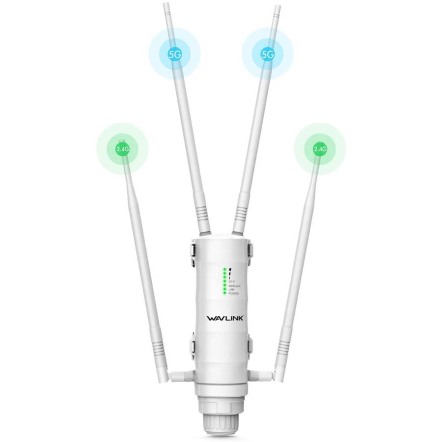 Wifi中継器 屋外 Ac10 2 4ghz 300mbps 5ghz867mbps802 11ac Ap リピーター ルーター Wavlink 最大10 Offクーポン