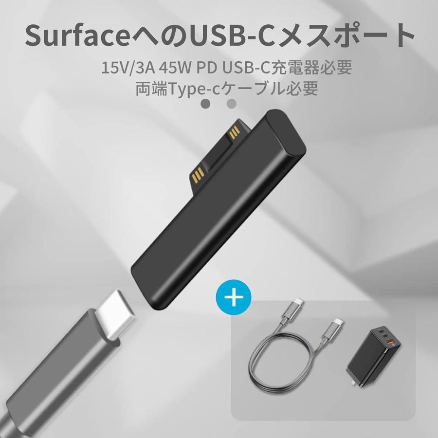 値頃Surface PD 急速充電アダプタ TYPE-C マイクロソフト対応 タブレット 15V 3A USB-C アダプター  ノートパソコンアクセサリー、周辺機器