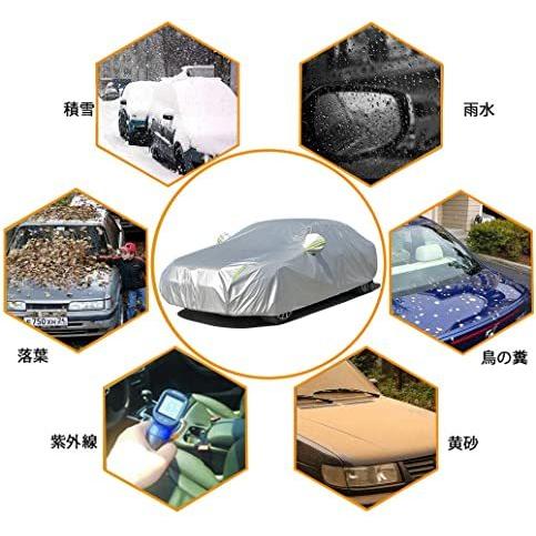 ボディカバー カーカバー 車 Suv ミニバン 防水性アップ 防水防塵防輻射紫外線 黄砂対策 弾力な防風ロープ付き ボディカバー Datasciconnect Com