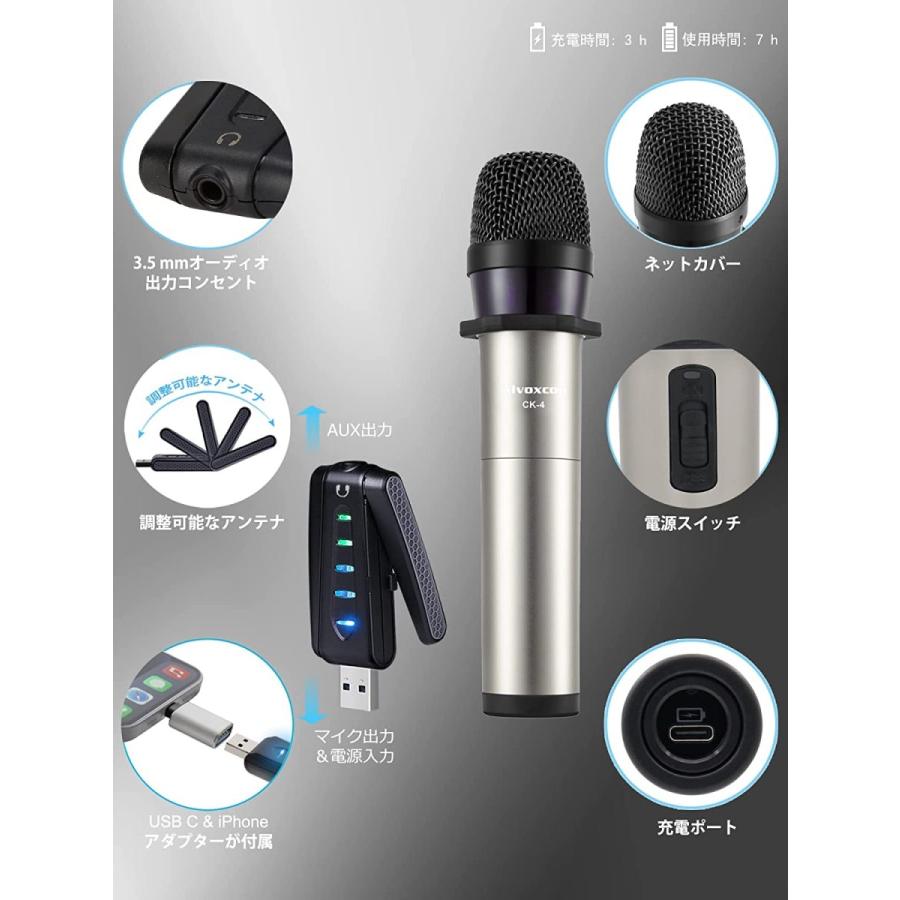 グリーン・ホワイト系 完成品♪ 【匿名発送】ワイヤレスマイク USB