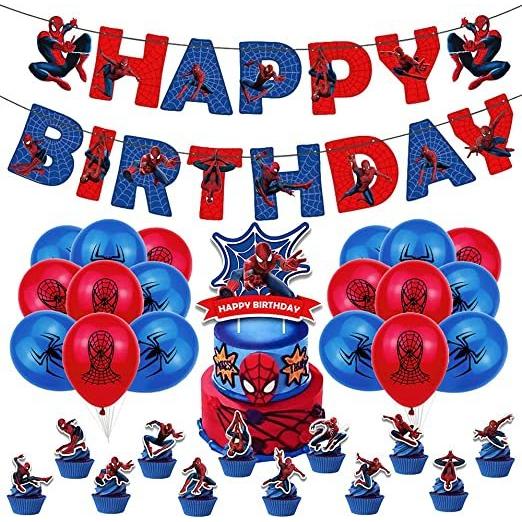 バルーン 誕生日 飾り付け 風船 スパイダー ディズニー スパイダーマンテーマ ラテックス風船 ケーキトッパー バースデー飾りセット Select Shop Indivise 通販 Yahoo ショッピング