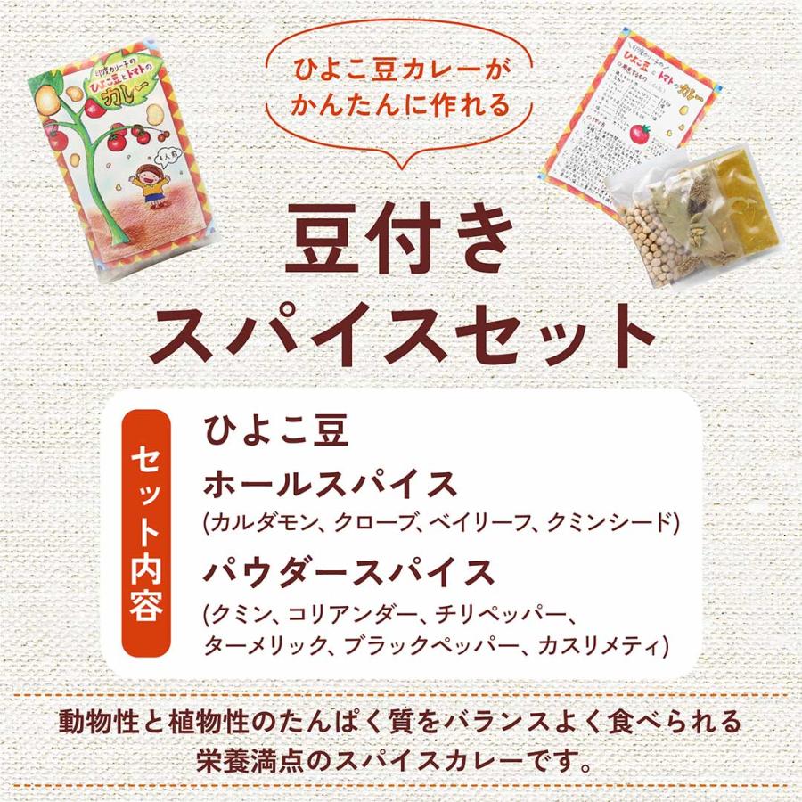 【ひよこまめとトマトのカレー】健康と美容の スパイスセット4人分  | 初心者おすすめ ひよこ豆付き ヘルシーカレー |  | 02
