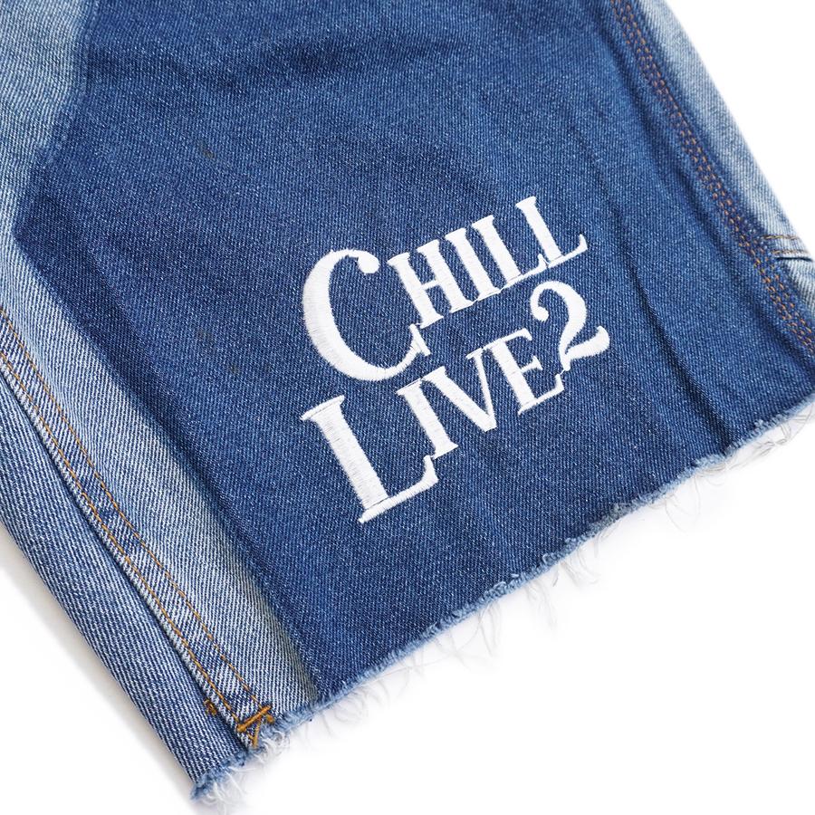 CHILLIN' デニムショーツ ペインターショーツ ハーフパンツ