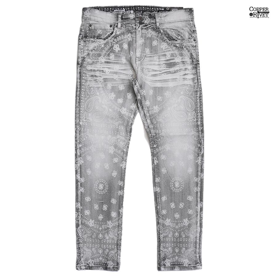 COPPER RIVET コッパーリベット デニム ジーンズ ロングパンツ ペイズリー バンダナ BANDANA PAISLEY cpr