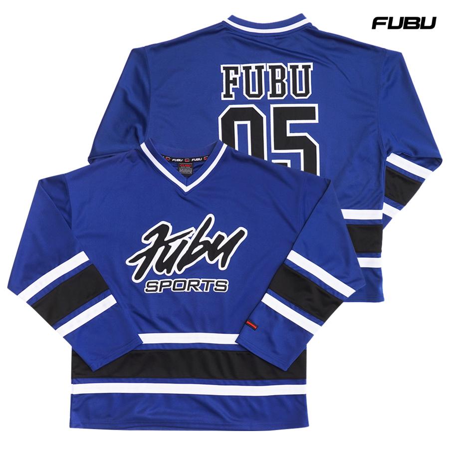 FUBU フブ ホッケージャージ ジャージ ゲームシャツ ロゴ 長袖 