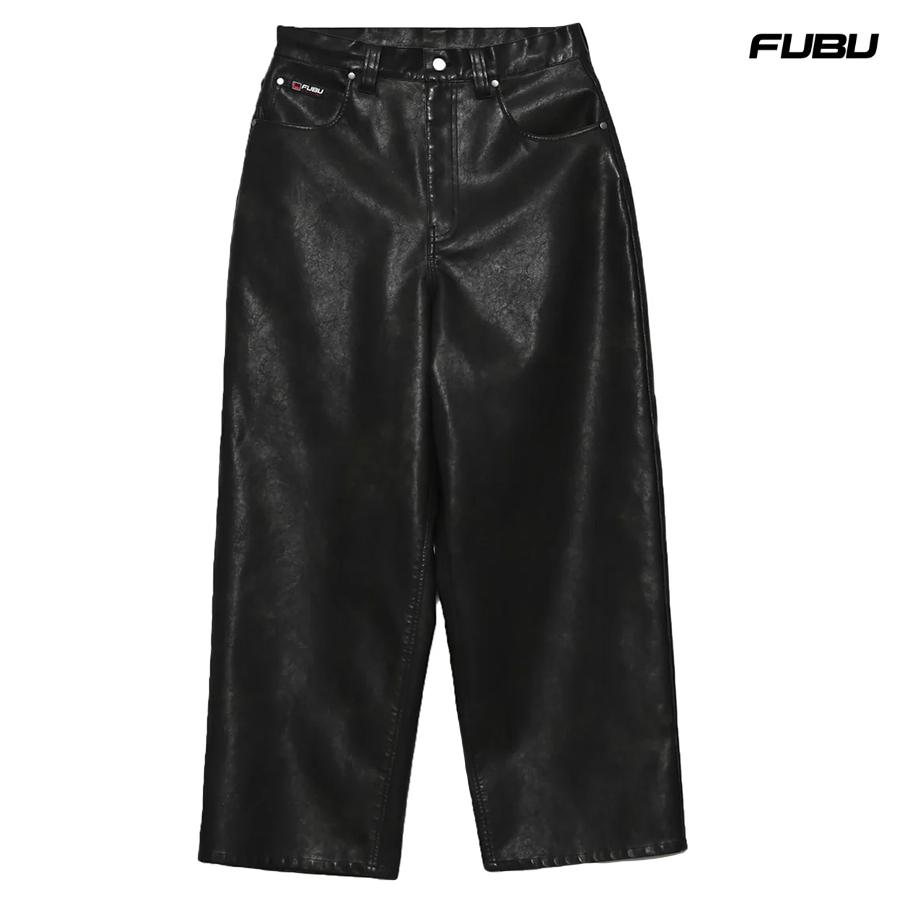 FUBU（フブ） FUBU FAUX LEATHER BUGGY PANTS【BLACK】フブ PU