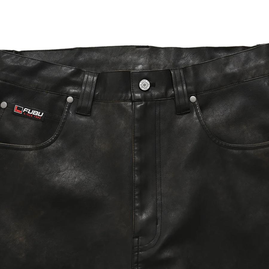 FUBU（フブ） FUBU FAUX LEATHER BUGGY PANTS【BLACK】フブ PU