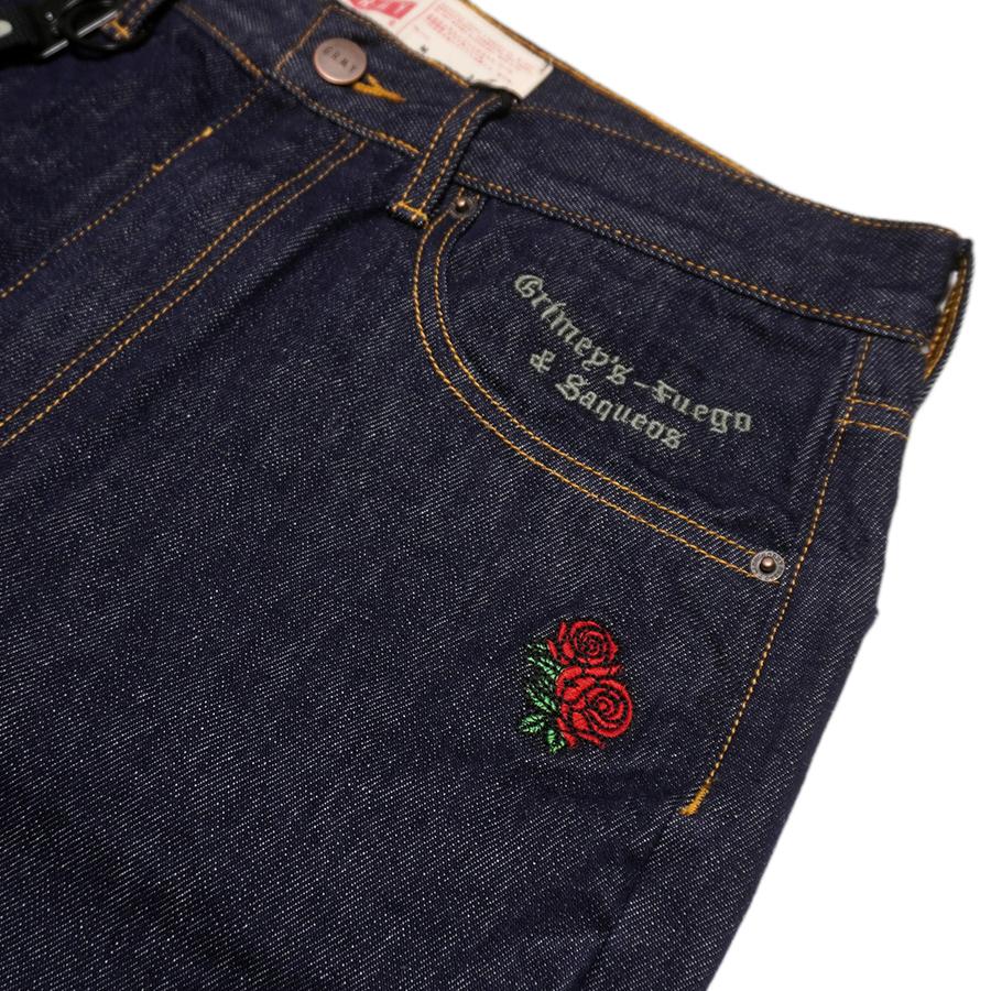 30%OFF】GRIMEY グライミー デニム ジーンズ ロングパンツ ブルー 