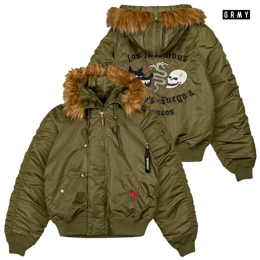 30%OFF】GRIMEY グライミー ナイロン ジャケット ファー フード