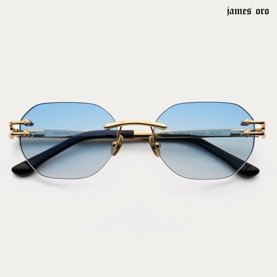 送料無料 JAMES ORO PHANTOM CAVIAR SUNGLASS BLUE jo22p015INDOOR CLASS