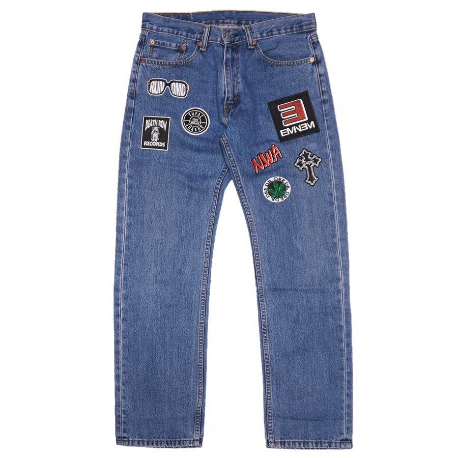 30%OFF】LEVI'S 505 リーバイス カスタム ジーンズ デニム ワッペン