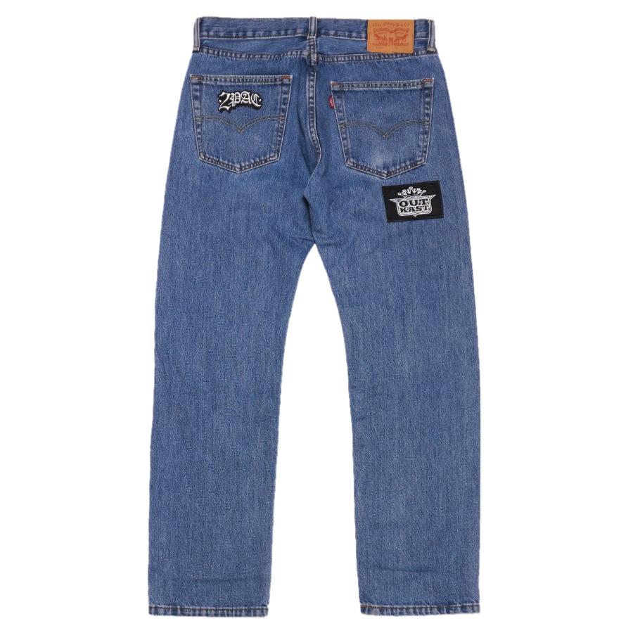 30%OFF】LEVI'S 505 リーバイス カスタム ジーンズ デニム ワッペン