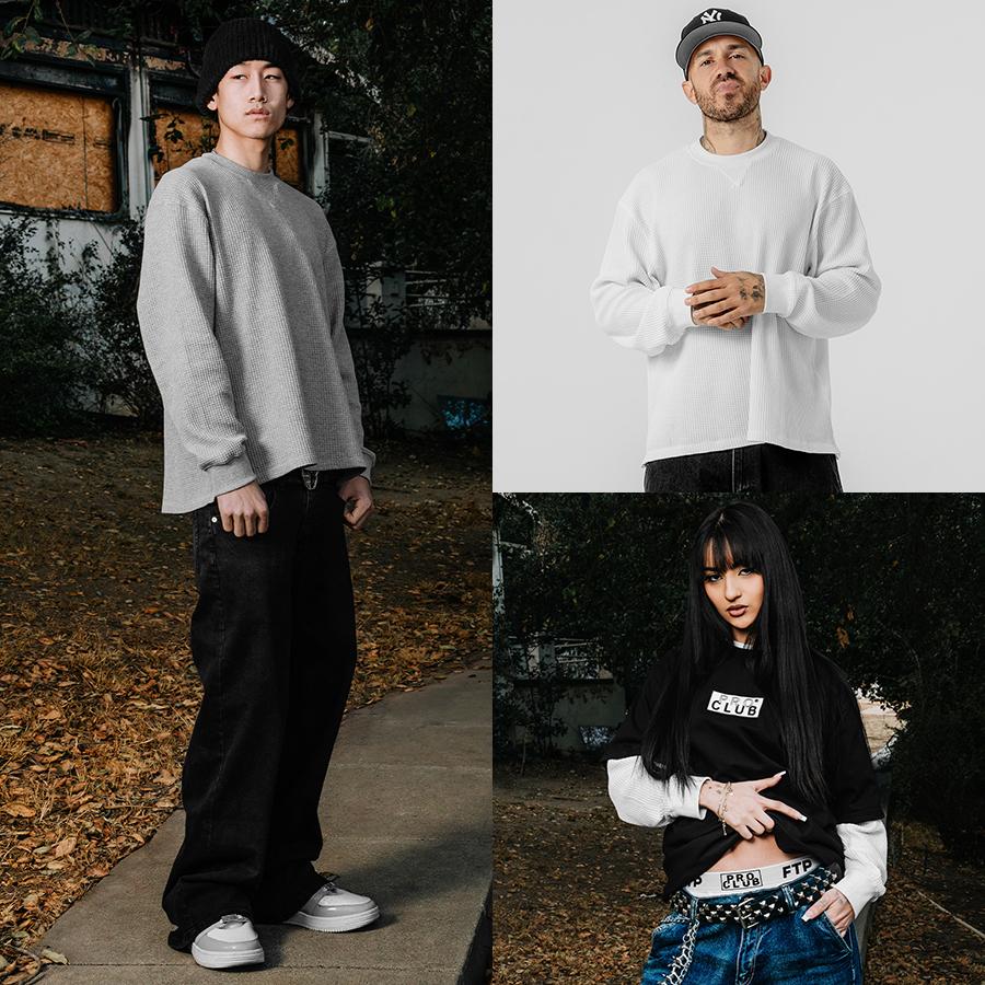 PRO CLUB（プロクラブ） サーマル ロンT 長袖 ロングスリーブ シンプル