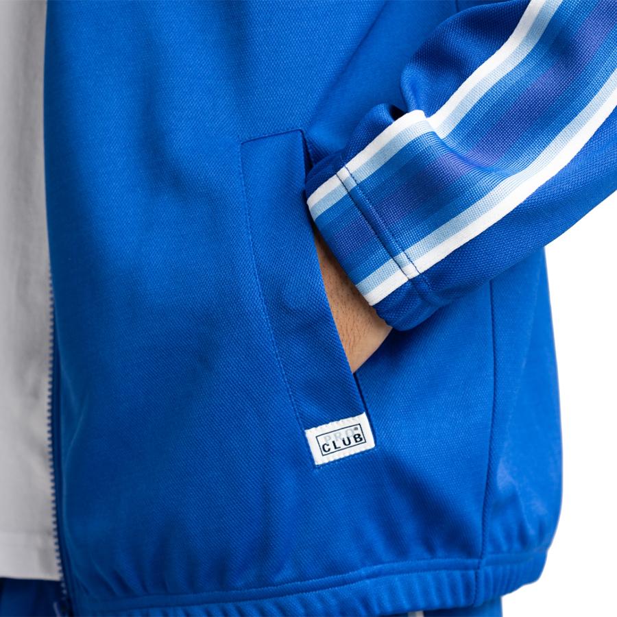 プロクラブ　ベロア　トラックジャケット　セットアップ　ブルー　上下XL PRO CLUB プロクラブ セットアップ 上下 セット ジャージ