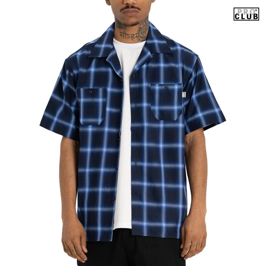 PRO CLUB（プロクラブ） シャツ チェックシャツ チェッカーシャツ 半袖