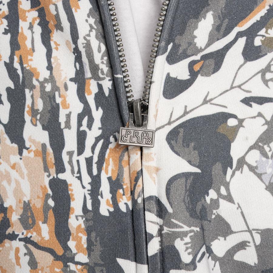 PRO CLUB（プロクラブ） PRO CLUB HEAVYWIDE ZIP UP HOODIE【SNOW TREE