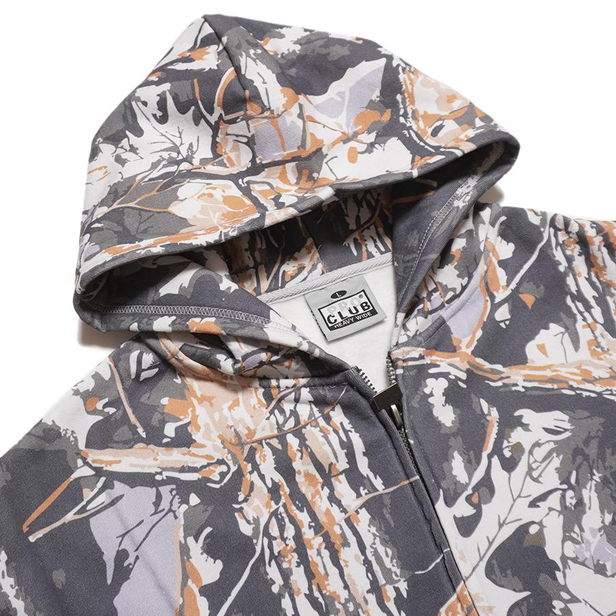 PRO CLUB（プロクラブ） PRO CLUB HEAVYWIDE ZIP UP HOODIE【SNOW TREE