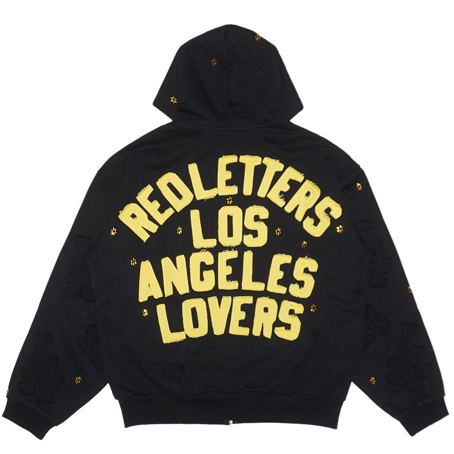 RED LETTERS レッドレターズ ジップフード パーカー スウェット フード フーディ 長袖 ロングスリーブ LA 服 大きいサイズ ...