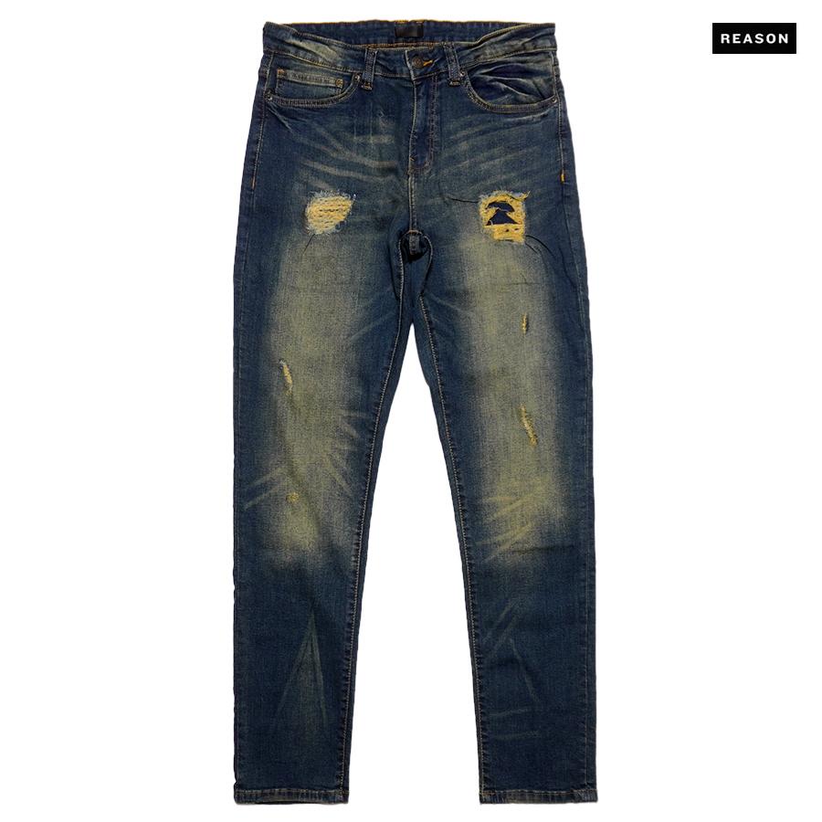30%OFF】REASON CLOTHING リーズン デニム パンツ ジーンズ ダメージ 
