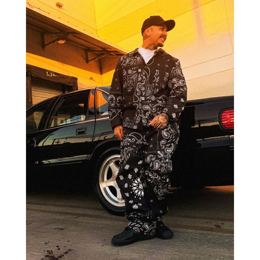 SWAG MY FAMILY セット アップ ブラック Mサイズ yeyan SHAKA WeAR（シャカウェア） シャカ セットアップ 上下セット オープン