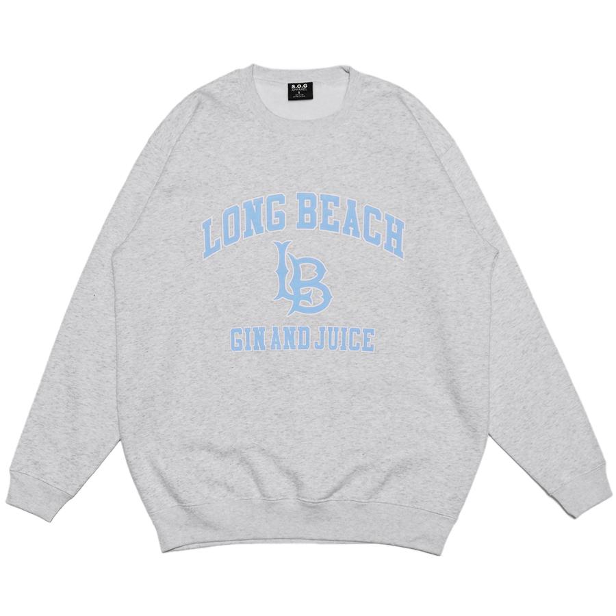 S.O.G APPAREL トレーナー スウェット クルーネック 厚手 ロゴ 長袖 