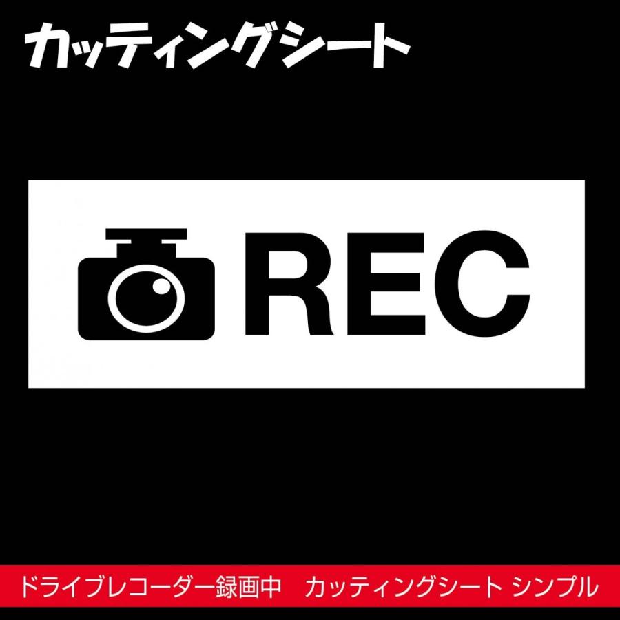 ドラレコ カッティングステッカー ドライブレコーダー おもしろ かわいい ステッカー 返品交換不可