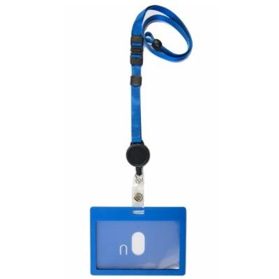 名札ストラップ 伸縮リール ハードケース付 吊り下げ名札 ネック
