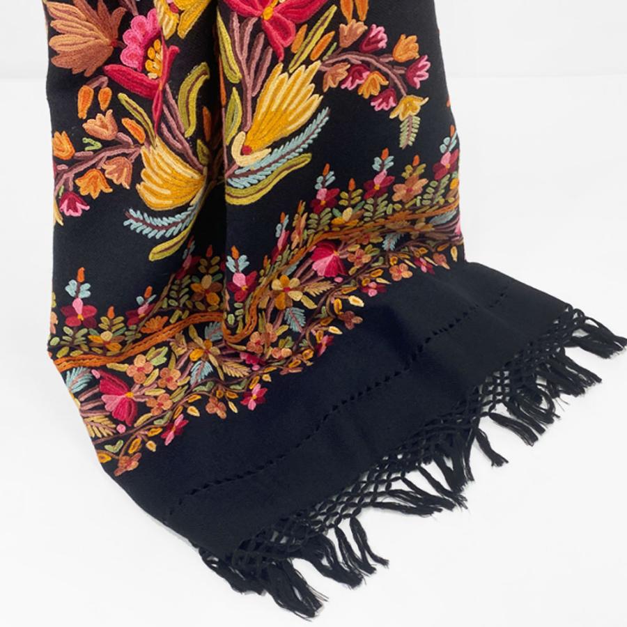 InDream 刺繍ストール アーリ フラワー 全2種 フラワー 大判 厚手 着物ショール クリスマス ギフト 誕生日 プレゼント 女性 60代 70代 |  | 13