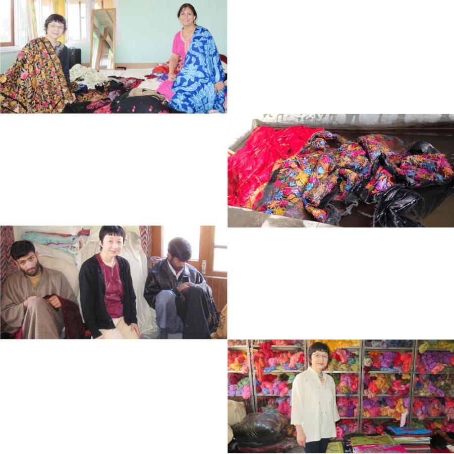 InDream アーリ刺繍ストール 黒 グリーン 大判 おしゃれ 着物ショール  クリスマス ギフト 誕生日 プレゼント 女性 60代 70代 |  | 07