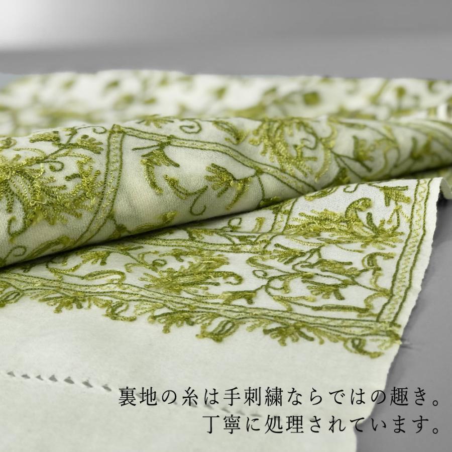 InDream アーリ刺繍ストール 白 ホワイト イエロー 緑  ギフト おしゃれ 着物ショール クリスマス ギフト 誕生日 プレゼント 50代 60代 70代 |  | 09