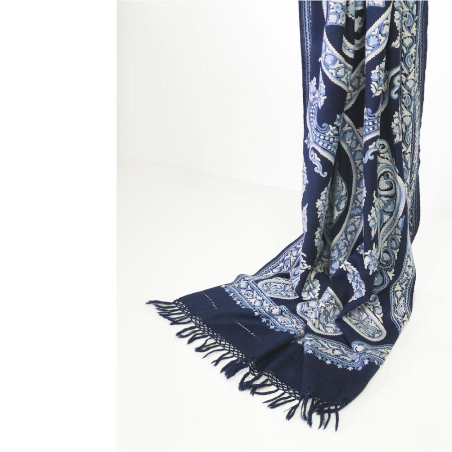 InDream アーリ刺繍ストール ペイズリー 紺 ネイビー 大判  ギフト おしゃれ 着物ショール クリスマス ギフト 誕生日 プレゼント 50代 60代 70代 |  | 10