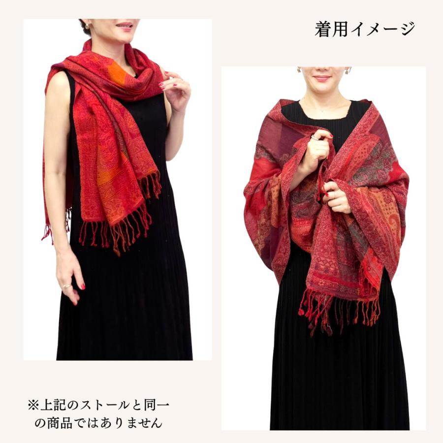 InDream 還暦祝い ペイズリー柄 ウール ストール 赤 大判 ［70cmx180cm］誕生日 プレゼント 母の日 ギフト 50代 60代 70代 |  | 18
