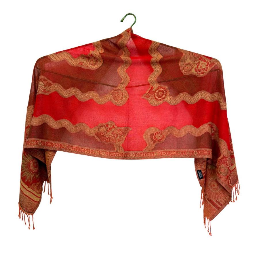 InDream 還暦祝い ペイズリー柄 ウール ストール 赤 大判 ［70cmx180cm］誕生日 プレゼント 母の日 ギフト 50代 60代 70代 |  | 11